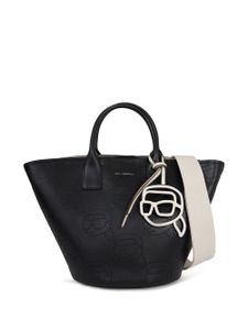 Karl Lagerfeld sac cabas Ikon à design perforé - Noir