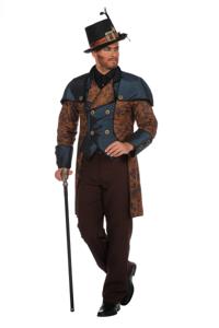 Steampunk Herenkostuum Blue Premium