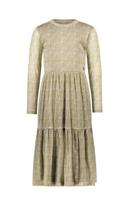Like Flo winter mesh midi jurk meisjes - zand - Mae - AOP