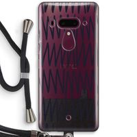 Marrakech Zigzag: HTC U12+ Transparant Hoesje met koord