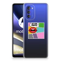 Motorola Moto G51 5G Silicone Back Cover Popart Princess