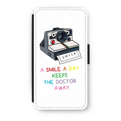 Smile: iPhone X Flip Hoesje