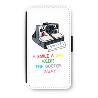 Smile: iPhone X Flip Hoesje