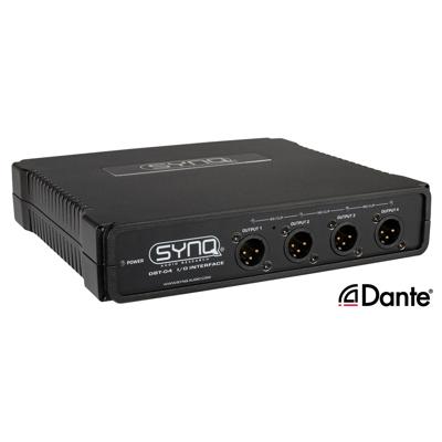 Synq DBT-04 Analoge Dante netwerkaudiobrug met AES67
