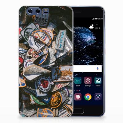 Huawei P10 Plus | Siliconen hoesje | met foto Badges