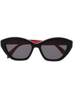 Alexander McQueen Eyewear lunettes de soleil à monture papillon - Noir