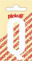 Plakletter Nobel Sticker witte letter Q - Pickup