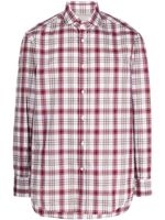 Brunello Cucinelli chemise à carreaux - Rouge Brunello Cucinelli chemise à carreaux - Rouge
