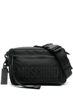 Moschino sac banane à logo embossé - Noir