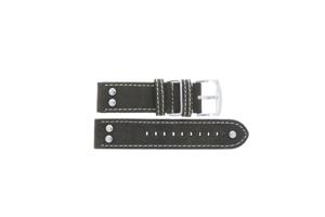 Horlogeband Universeel I393 Leder Bruin 22mm