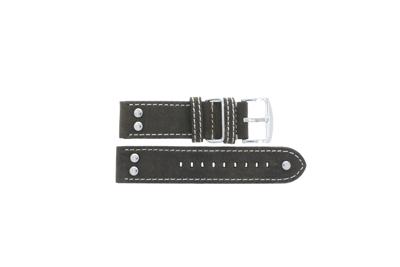 Horlogeband Universeel I393 Leder Bruin 22mm