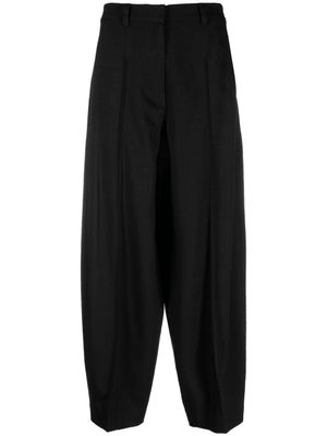 Stella McCartney pantalon de tailleur à détails plissés - Noir