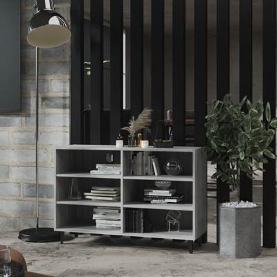 Dressoir 103,5x35x70 cm bewerkt hout grijs sonoma eikenkleurig