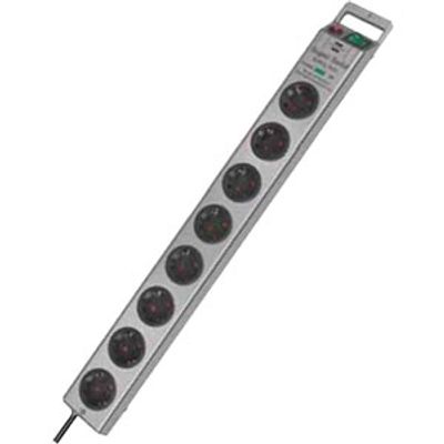 Brennenstuhl Stekkerdoos | 8 Gats | 63 cm | 2,5 m | Zilver | 1153340318 - 1153340318