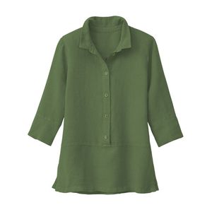 Lichte linnen blouse, salie Maat: 36