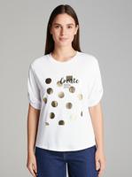 Only Onlfree Life S/s Create Top Box Jrs T-shirts Bright White Create