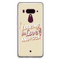 Pizza is the answer: HTC U12+ Transparant Hoesje