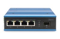 Digitus DN-651130 netwerk-switch Unmanaged Fast Ethernet (10/100) Zwart, Blauw - thumbnail