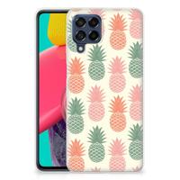 Samsung Galaxy M53 | Siliconen Case | Ananas