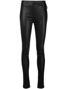 Roberto Cavalli legging en cuir - Noir