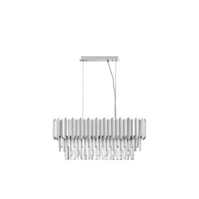 Lyora HanglampMagnolia langwerpig chroom en kristal - 9824076