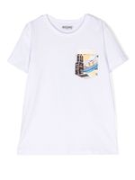 Moschino Kids t-shirt à logo imprimé - Blanc