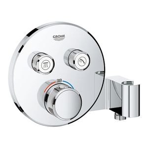 Grohe SmartControl Inbouwthermostaat - 3 knoppen - handdouchehouder - rond - chroom 29120000