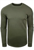 RustyNeal - Heren Trui - Kaki - Longsleeve - Modernfit