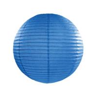 Luxe bol feest lampion - blauw - dia 35 cm - papier