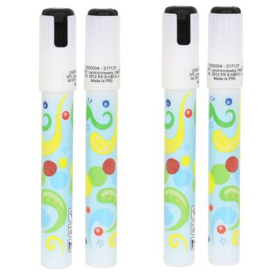 Svenska Living raam/spiegelstiften - 4x stuks - wit - kunststof - afwasbaar