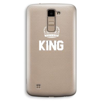 King zwart: LG K10 (2016) Transparant Hoesje