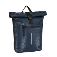 New Rebels New York Droplets Rolltop Rugtas Navy Blauw Waterafstotend 21 Liter Laptopvak New Rebels New York Droplets Rolltop Rugtas Navy Blauw Waterafstotend 21 Liter Laptopvak