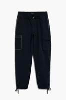Cargo broek met trekkoord - BLACK - 34