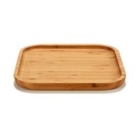 Bamboe houten broodplank/serveerplank vierkant 20 cm