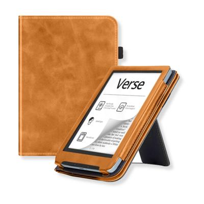 Lunso PocketBook Verse / Verse Pro / Verse Color hoes (6 inch) - Luxe Stand sleepcover - Bruin