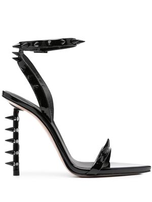 Le Silla sandales Jagger 120 mm à détails de clous - Noir