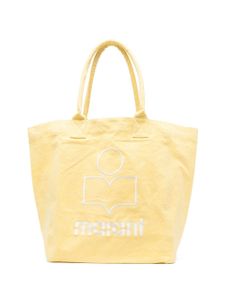 ISABEL MARANT Yenky logo-embroidered tote bag - Jaune