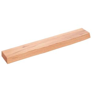 vidaXL Wandschap 60x10x4 cm behandeld massief eikenhout lichtbruin