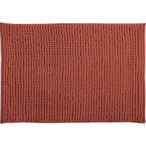 MSV Badkamerkleedje/badmat tapijt - voor op de vloer - terracotta - 50 x 80 cm