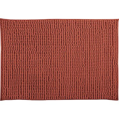 MSV Badkamerkleedje/badmat tapijt - voor op de vloer - terracotta - 50 x 80 cm