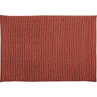 MSV Badkamerkleedje/badmat tapijt - voor op de vloer - terracotta - 50 x 80 cm