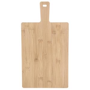 Snijplank/serveerplank bamboe hout - met handvat - 44 x 24 x 1 cm - keuken borrelplank/tapasplank