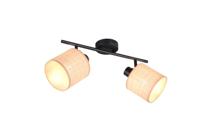 Trio 2-lichts plafonlampAimee met crème kappen - R81852036