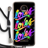Loves: Motorola Moto Z Force Transparant Hoesje met koord