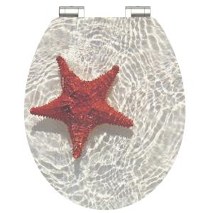 SCHÜTTE SCHÜTTE Toiletbril met soft-close RED STARFISH MDF hoogglans