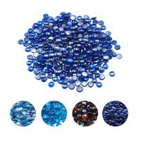 VEVOR Fire Glass 9kg vuurkorf glazen stenen 19mm haardglas glazen stenen kobaltblauw