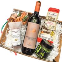 Borrelbox Italiaans (keuze uit witte of rode wijn of prosecco)