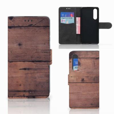 Huawei P30 | Book Style Case | Old Wood