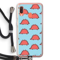 Dinosawrr: Samsung Galaxy A20e Transparant Hoesje met koord