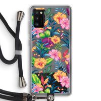 Tropisch 2: Samsung Galaxy A41 Transparant Hoesje met koord